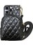 Xstepcase Apple iPhone 13 Pro 6.1 Inç Için Basılı Eşkenar Dörtgen Desen Pu Deri Kaplı Pc Telefon Kasası Crossbody Strap Fermuer Kapak Kart Tutucusu (Yurt Dışından) 1