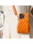 Xstepcase Apple iPhone 13 Pro 6.1 Inç Için Basılı Eşkenar Dörtgen Desen Pu Deri Kaplı Pc Telefon Kasası Crossbody Strap Fermuer Kapak Kart Tutucusu (Yurt Dışından) 3