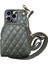 Xstepcase Apple iPhone 13 Pro Max Için 6.7 Inç Baskılı Rhombus Desen Çıkarılabilir Kart Tutucu Telefon Kılıfı Pu Deri Kaplamalı Pc Crossbody Fermuar Çanta Kapağı Omuz Kayışı ile (Yurt Dışından) 1