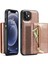 Xstepcase Apple iPhone 12/12 Pro 6.1 Inç 2'si 1 Arada Pu Deri Kaplamalı Pc+Tpu Bırak Geri Kanıtı Kickstand Tasarım Manyetik Çıkarılabilir Fermuar Cüzdan Telefon Kapağı (Yurt Dışından) 1