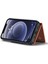 Xstepcase Apple iPhone 12/12 Pro 6.1 Inç 2'si 1 Arada Pu Deri Kaplamalı Pc+Tpu Bırak Geri Kanıtı Kickstand Tasarım Manyetik Çıkarılabilir Fermuar Cüzdan Telefon Kapağı (Yurt Dışından) 4