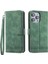 Xstepcase Dierfeng Df-03 Apple iPhone 12 Pro Max 6.7 Inç Için Deri Telefon Kasası, Çizgiler Basmış Telefon Kabuğu Flip Cüzdan Kapak Standı (Yurt Dışından) 1