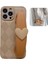 Xstepcase Apple iPhone 12 Pro 6.1 Inç Için Love Heart Bileklik Şok-Absorbing Rhombus Baskılı Pu Deri Kaplamalı Pc+Tpu Telefon Kapak Omuz Kayışı ile Geri Kabuk (Yurt Dışından) 1