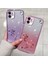 Xstepcase Gradyan Glitter Powder Tpu Apple iPhone 12 6.1 Inç, Rhinestone Dekor Çiçek Desen Anti-Drop Koruyucu Kılıf (Yurt Dışından) 5