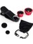 Balık Gözü Lens Fish Eye 3 Wide Geniş Açılı Makro Telefon Lensi 3
