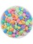 25 Gr 14 Mm Pastel Karışık Renkli Plastik Kalp Model Boncuk takı Yapım Boncuğu (25gr ~38-44 Adet) 1