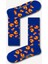 Pizzalar Mavi Renkli Erkek Çorap 1