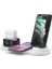 Kablosuz Şarj Istasyonu 4'ü 1 Arada Şarj Baz Istasyonu iPhone 14/13/12/11/8 Tüm Qi Telefonları Apple Kulaklık Iwatch Ultra 8 7 6 5 4 3 2 1 (Yurt Dışından) 1