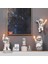Modern Astronot Masa Lambası Art Deco Reçine Lamba Masa Yatak Odası Lamba Yaratıcı Oturma Odası Loft Dekorasyon Uzay Adam Masa Işık LED (Pil Altın) (Yurt Dışından) 3