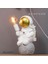 Modern Astronot Masa Lambası Art Deco Reçine Lamba Masa Yatak Odası Lamba Yaratıcı Oturma Odası Loft Dekorasyon Uzay Adam Masa Işık LED (Pil Altın) (Yurt Dışından) 4