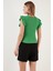 Büzgü Detaylı Kolları Fırfırlı Dar Kesim Crop Bluz Bayan Bluz 5865015 5