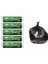 J-500 Jumbo Boy Çöp Poşeti 80x110 cm 10 lu Rulo x 5 Paket = 50 Adet Siyah 1