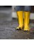 Pvc Lastik Sarı Uzun Çizme Merdane Çizmesi 1
