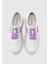 Lila Deri Kadın Sneaker 5