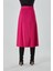 Saten Dökümlü Fuşya Etek 4