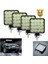 4 Adet 16 LED Off Road Iş Makinesi Kamyon Traktör Projektör Çalışma ve Sis Lambası 48 Watt 4