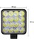 4 Adet 16 LED Off Road Iş Makinesi Kamyon Traktör Projektör Çalışma ve Sis Lambası 48 Watt 5
