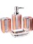 4pcs Banyo Aksesuarları Set Banyo Gülü Için Şeffaf Diş Fırçası Tutucu (Yurt Dışından) 4
