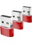 3x Tip-C 3.1 Ila USB 2.0 Dönüştürücü Adaptör Dizüstü Kırmızı Için Kararlı Performans (Yurt Dışından) 5