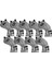 Golf Işaret Kafası Kapaklar Mallet Putter Kalın Sarılmış Aksesuar Ekipmanları Putter 9pcs Demir Ipucu Gri (Yurt Dışından) 3