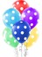 Çepeçevre Baskılı Balon 100LÜ -Puantiye Karışık- 1