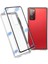 Samsung Galaxy S20 Fe 4G/5G/S20 LITE/S20 Fe 2022 Çift Taraflı Temperli Cam + Manyetik Metal Çerçeve Telefon Kılıfı (Kabarcık Çanta Paketi) (Yurt Dışından) 1