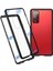 Samsung Galaxy S20 Fe 4G/5G/S20 LITE/S20 Fe 2022 Çift Taraflı Temperli Cam + Manyetik Metal Çerçeve Telefon Kılıfı (Kabarcık Çanta Paketi) (Yurt Dışından) 1