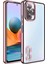 Xiaomi Redmi Note 10 Pro Kılıf Kamera Lens Korumalı Logo Gösteren Arkası Şeffaf Parlak Kenarlı Kapak (Omega) 2