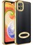 Samsung Galaxy A04 Kılıf Kamera Lens Korumalı Logo Gösteren Arkası Şeffaf Parlak Kenarlı Kapak (Omega) 1