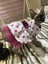 Fuşya Fiyonklu Puantiyeli Kedi Köpek Kıyafeti Elbisesi 1