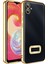 Samsung Galaxy A04E Kılıf Kamera Lens Korumalı Şeffaf Renkli Logo Gösteren Parlak Omega Kapak Altın 1