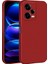 Case 4U Xiaomi Redmi Note 12 Pro 5G Kılıf Kamera Korumalı Klasik Mat Renkli Yumuşak Premier Silikon Kırmızı 1