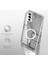 Samsung Galaxy S22 Plus Uyumlu Kılıf Magsafe Şarj Özellikli Sert PC Embos Kapak Şeffaf 5