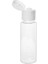 100 Adet - 30ML Boş Şeffaf Pet Şişe, Açmalı Kapaklı Plastik Şişe - Beyaz Kapak 1