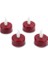 4 Adet LED Tealight Mum, Kırmızı 2