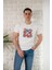 Regular Fit Pamuklu Baskı Detaylı Erkek Yazlık T-Shirt 2