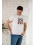 Regular Fit Pamuklu Baskı Detaylı Erkek Yazlık T-Shirt 3