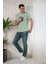 Regular Fit Pamuklu Baskı Detaylı Erkekyazlık T-Shirt 2