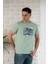 Regular Fit Pamuklu Baskı Detaylı Erkekyazlık T-Shirt 3