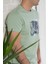 Regular Fit Pamuklu Baskı Detaylı Erkekyazlık T-Shirt 4