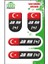 Kan Grubu I Ab Rh(+) Siyah Dörtlü Damla Etiket 1