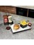 Metal Cafe, Restaurant, Ev, Ofis Sunum Tepsisi, Cafe ve Restaurant Burger Sunum Tepsisi Sofra, Masa Ekipman Model-1 Siyah 6