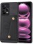 Xiaomi Redmi Note 12 Pro Plus 5g Kickstand Çift Düğme Kart Tutucu Telefon Kapağı Deri Kaplamalı Tpu Kılıf Dahili Metal Sayfası (Yurt Dışından) 1