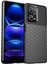 Xiaomi Redmi Anti-Fall Back Shell Note 12 Pro 5g Thunder Serisi Kalınlaştırılmış Tpu Telefon Kılıfı Twill Doku Telefon Kapağı (Yurt Dışından) 1
