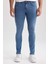 Carlo Skinny Fit Ekstra Dar Kalıp Normal Bel Ekstra Dar Paça Jean Pantolon A2876AX23SM 1