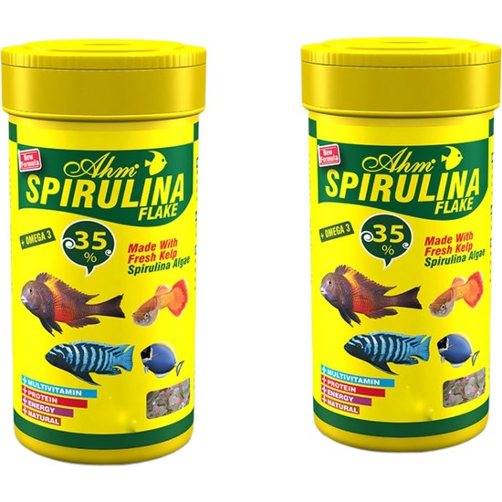 Spirulina Flake Tüm Balıklar Için Yem 100 ml x 2 Adet Fiyatı