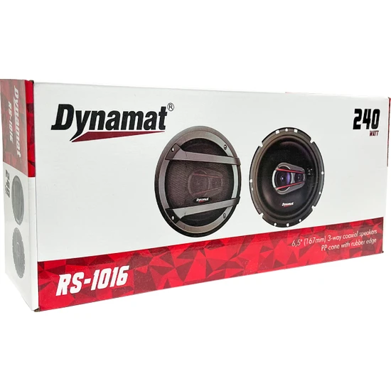 Dynamat RS-1016 6.5 167MM 240W Oto Speaaker