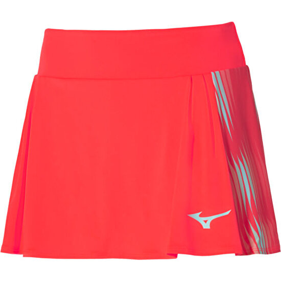 Printed Flying Skirt Kadın Tenis Eteği Turuncu