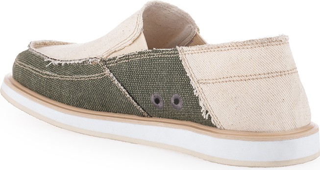 Vaneda Linen Espadril 1331 Keten Erkek Ayakkabı Bej-Haki görsel 2