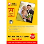 Zprint Canon Yazıcılar Için Yapışkanlı Sticker Fotoğraf Kağıdı 200 gr A4 20 Yaprak